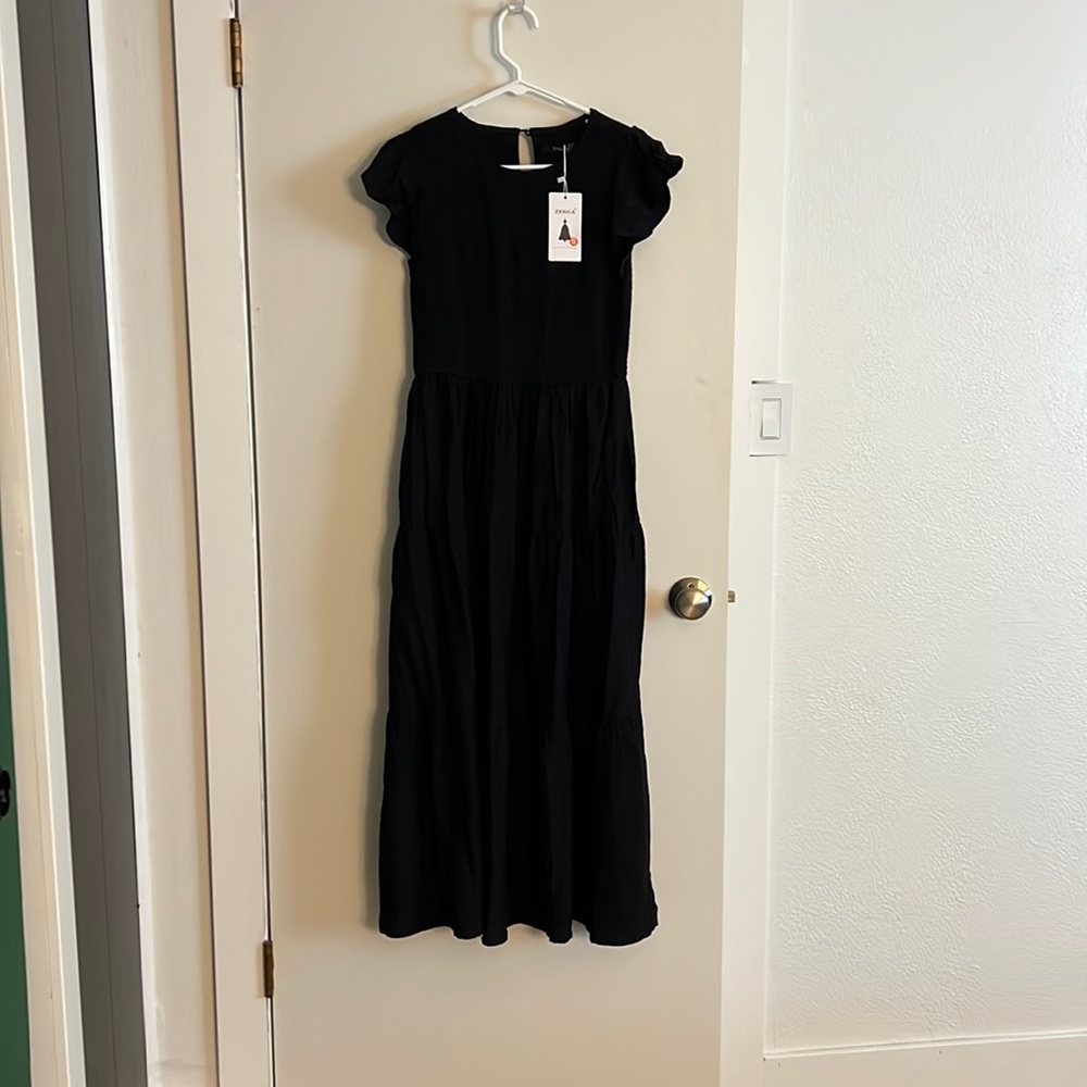 Black maxi dress